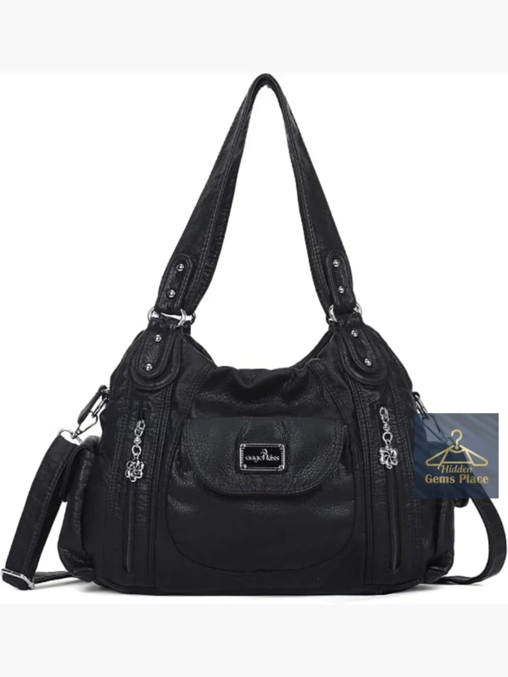 Large Hobo Shoulder Bag Faux Leather Tote Satchel Purse Women